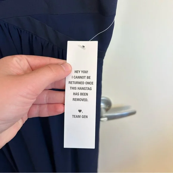 NWT BCBGeneration Navy Size 0 Full Length Dress Gown Formal Criss Cross Details - Picture 5 of 12